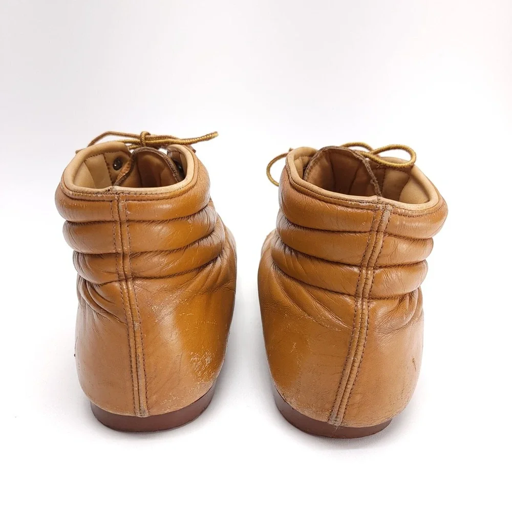 Vintage Roots Men's Leather Shoes Boots‎ 10.5 M Natural Footwear Whiskey Brown
